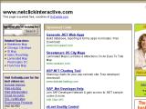 screenshot of website