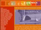 screenshot of website