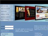 screenshot of website