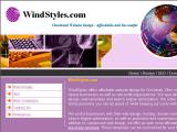 screenshot of website