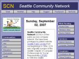 screenshot of website